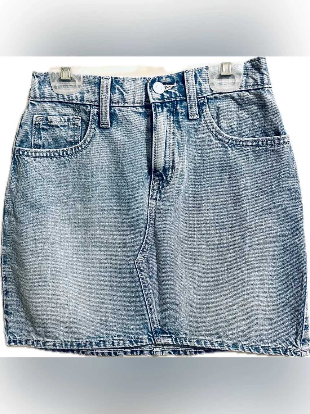 Old Navy Girls XL (14-16) High-Waisted Light Wash Jean Skirt